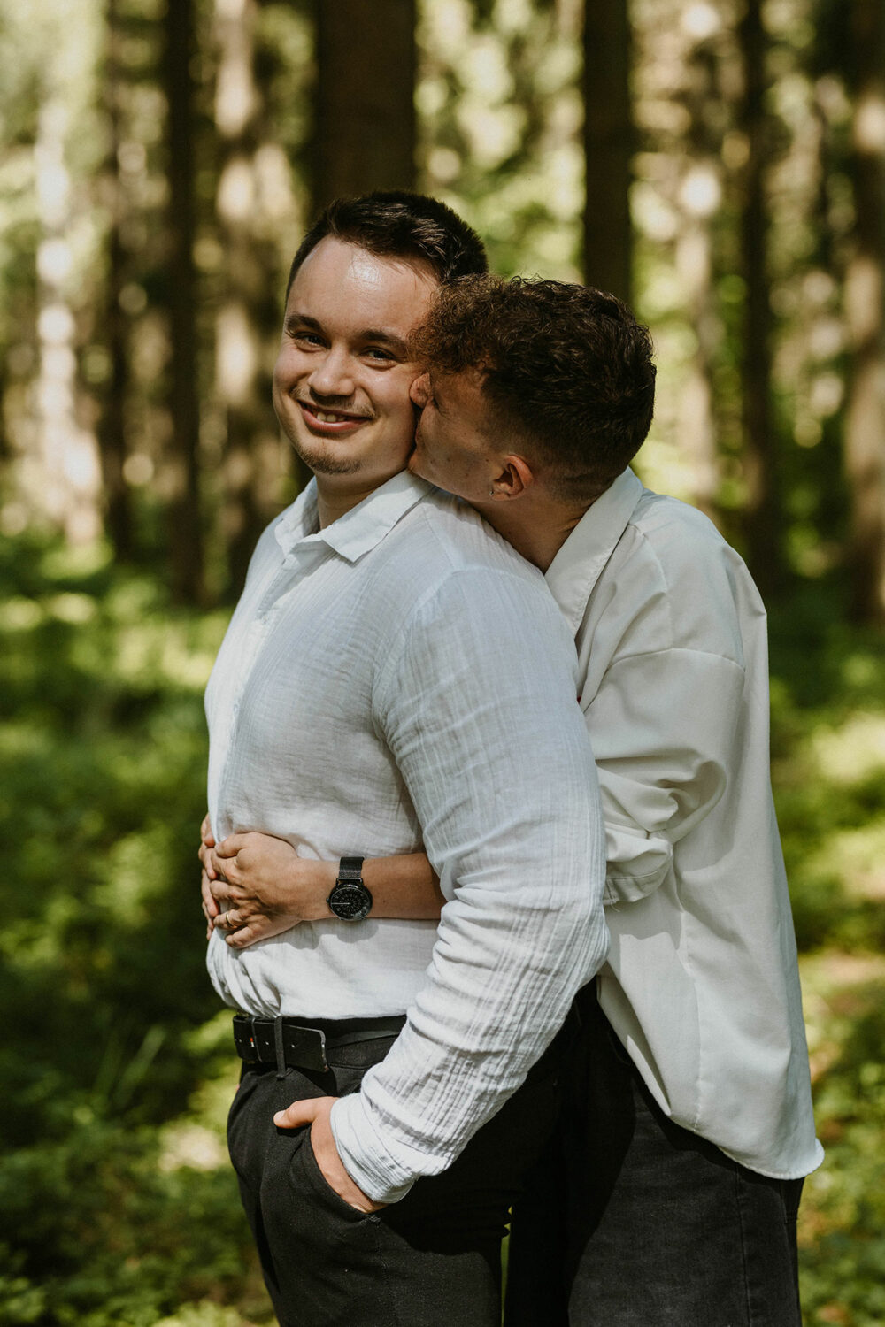 Portrait de couple gay par une photographe de couple en Wallonie