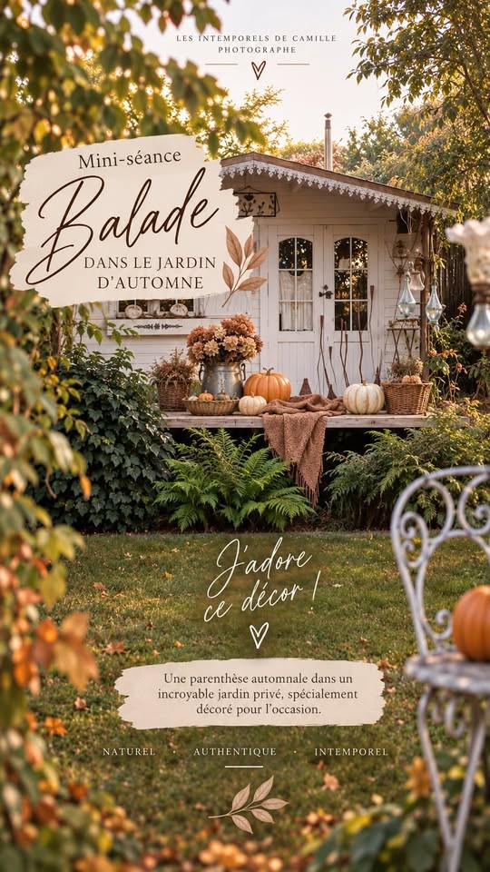 Mini-séance photo d’automne dans un jardin privé à Bertrix